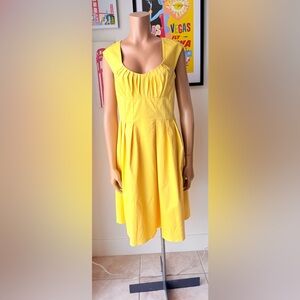 NWT Calvin Klein Bright Yellow Casual Dress